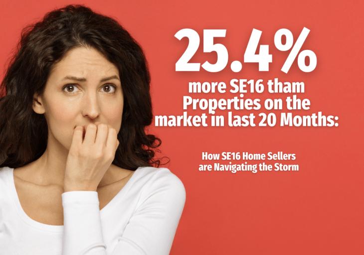 25.4% More SE16 Properties on the Market in Last 20 Months: How SE16 Home Sellers are Navigating the&nbsp;Storm