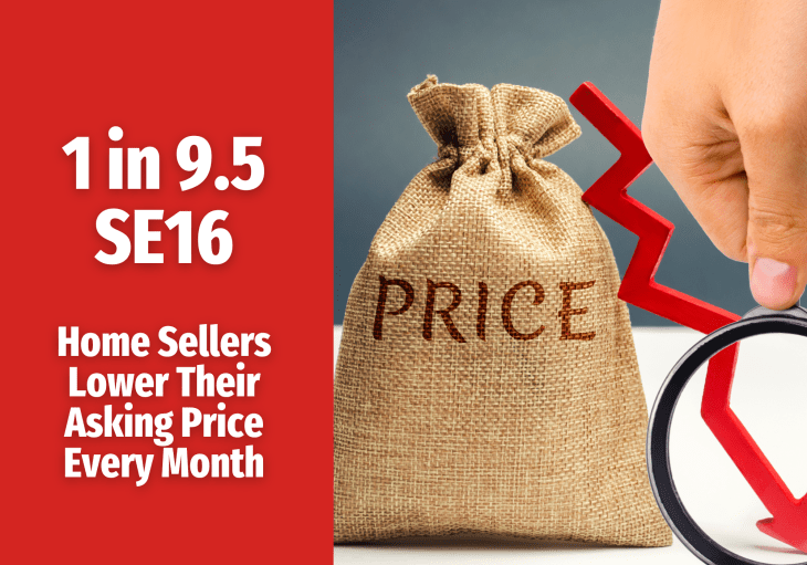1 in 9.5 Home Sellers in SE16 Lower Their Asking Price Every&nbsp;Month